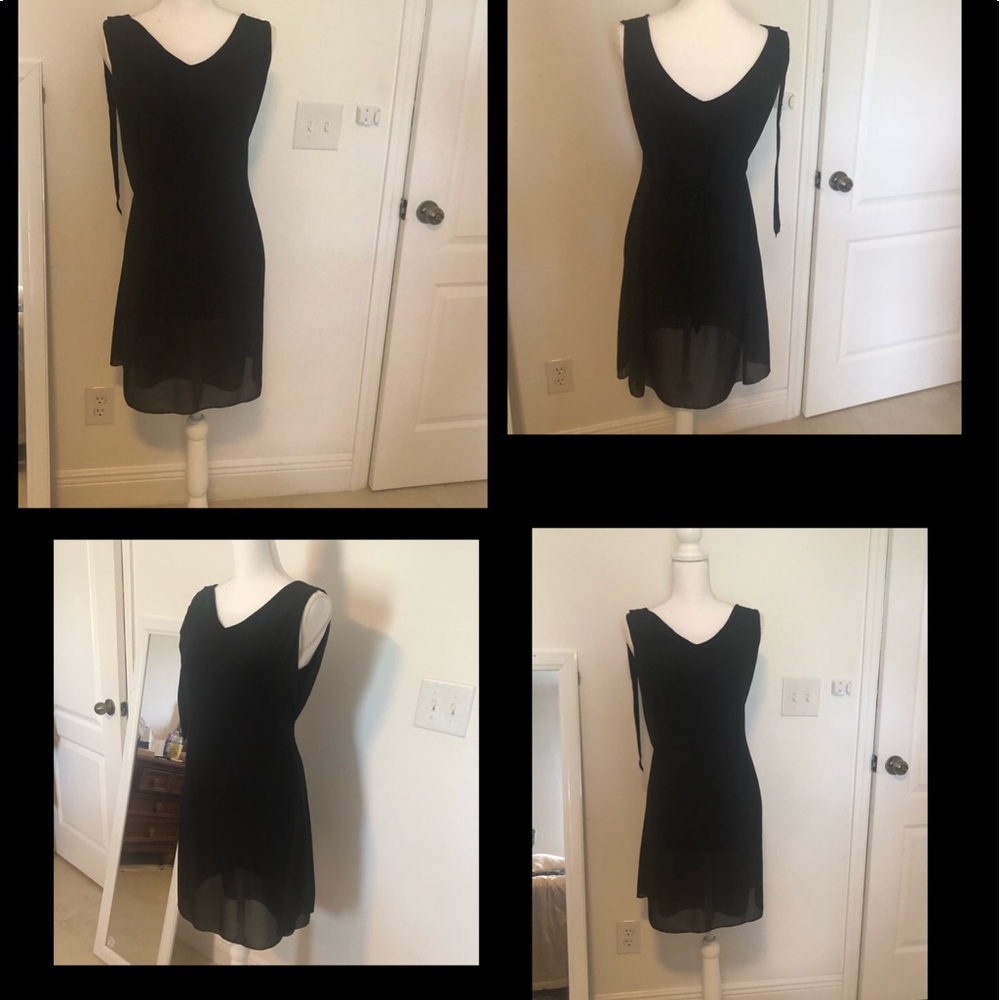 Black dress. Brand:poliéstere